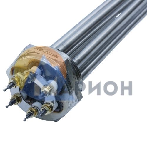 Блок ТЭН-9,0кВт, 220В (400мм.) G2" нерж/нерж (трубка + колпак) SZH